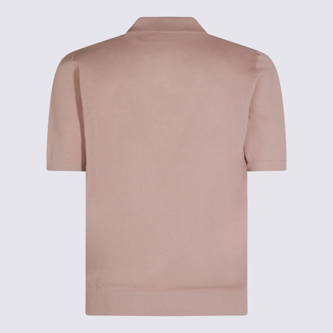 Eleventy Soft Textured Short-Sleeved Polo With Classic Collar