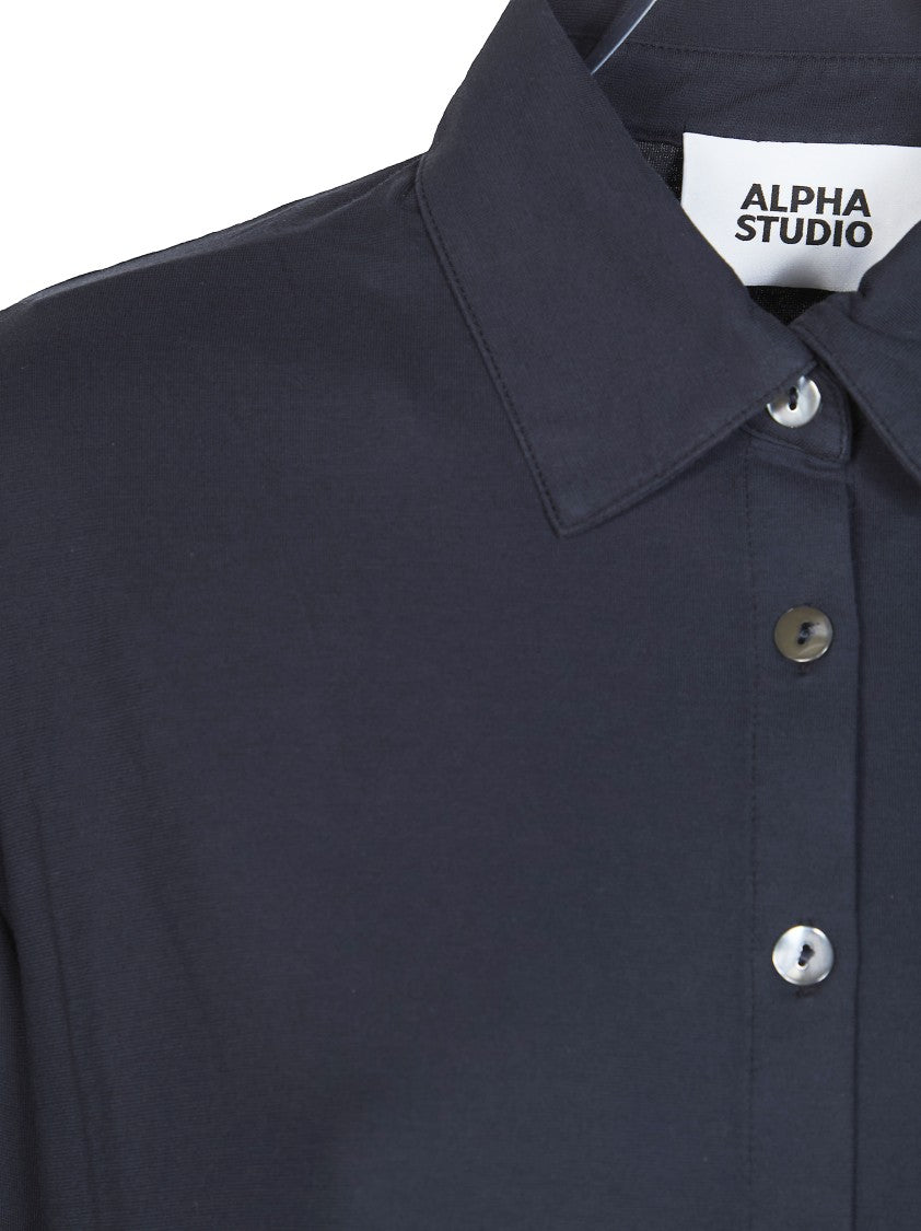 Alpha Studio Icecottot Three Quarter Sleeve Shirt