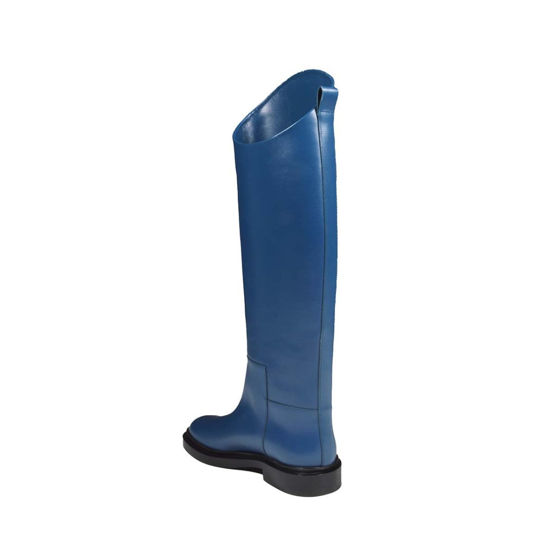Jil Sander Blue Leather Knee-High Boots