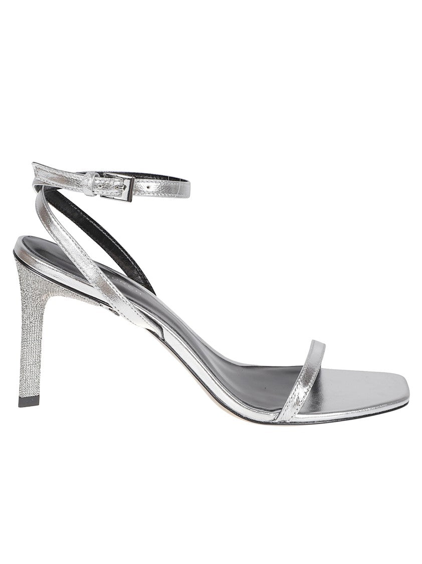 Tory Burch Pavé-Embellished Metallic Sandals