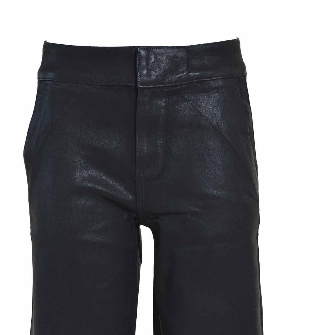 Paige Jeans Culotte Nellie Spread Black Luxe Coating