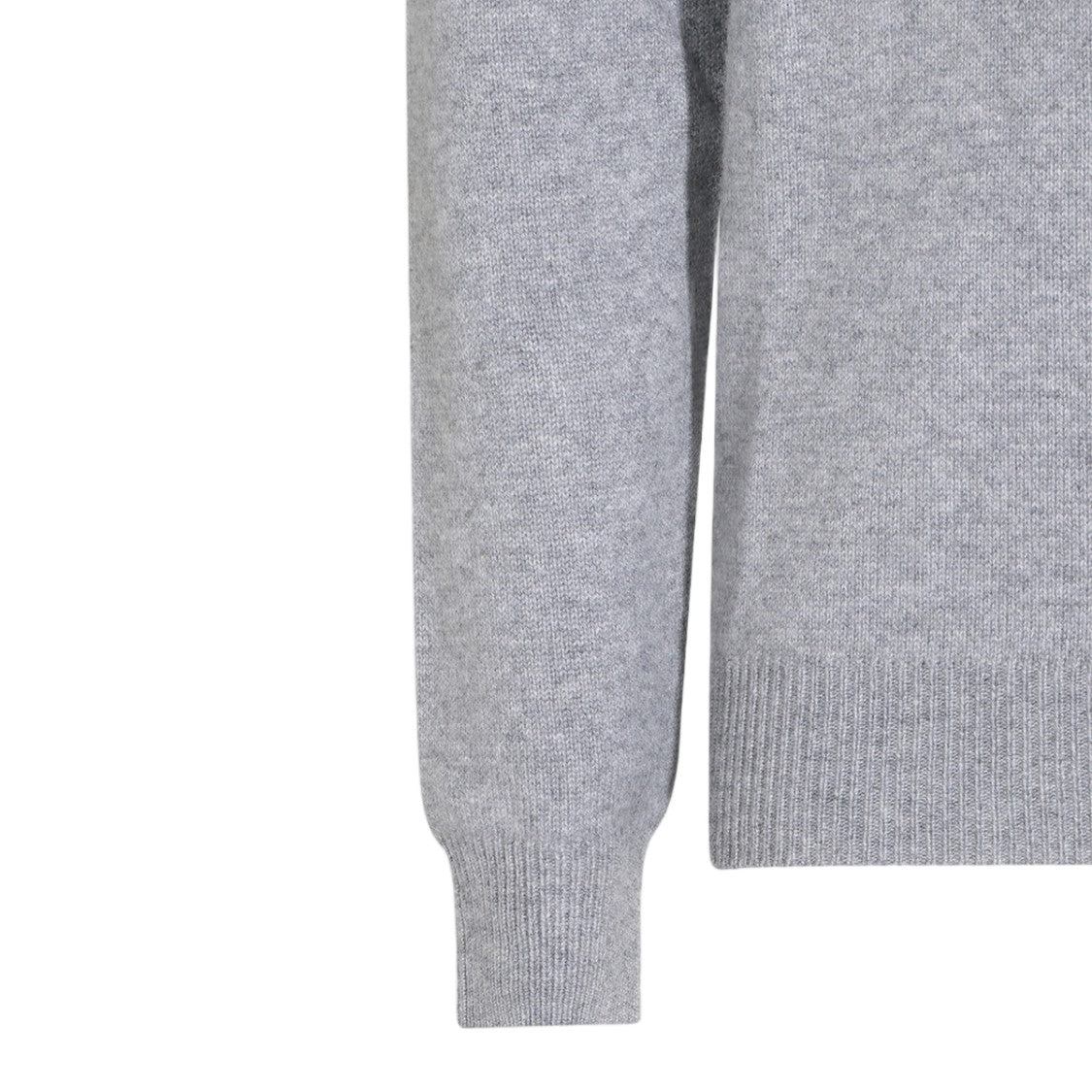 Malo Fine-Knit Grey Sweater With Crew Neckline And Tailored Fit