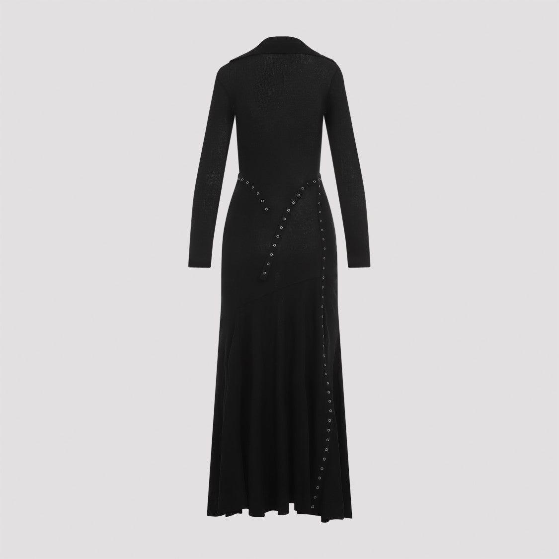 Simone Rocha Ribbed Multi Snap Bias Cut Dress
