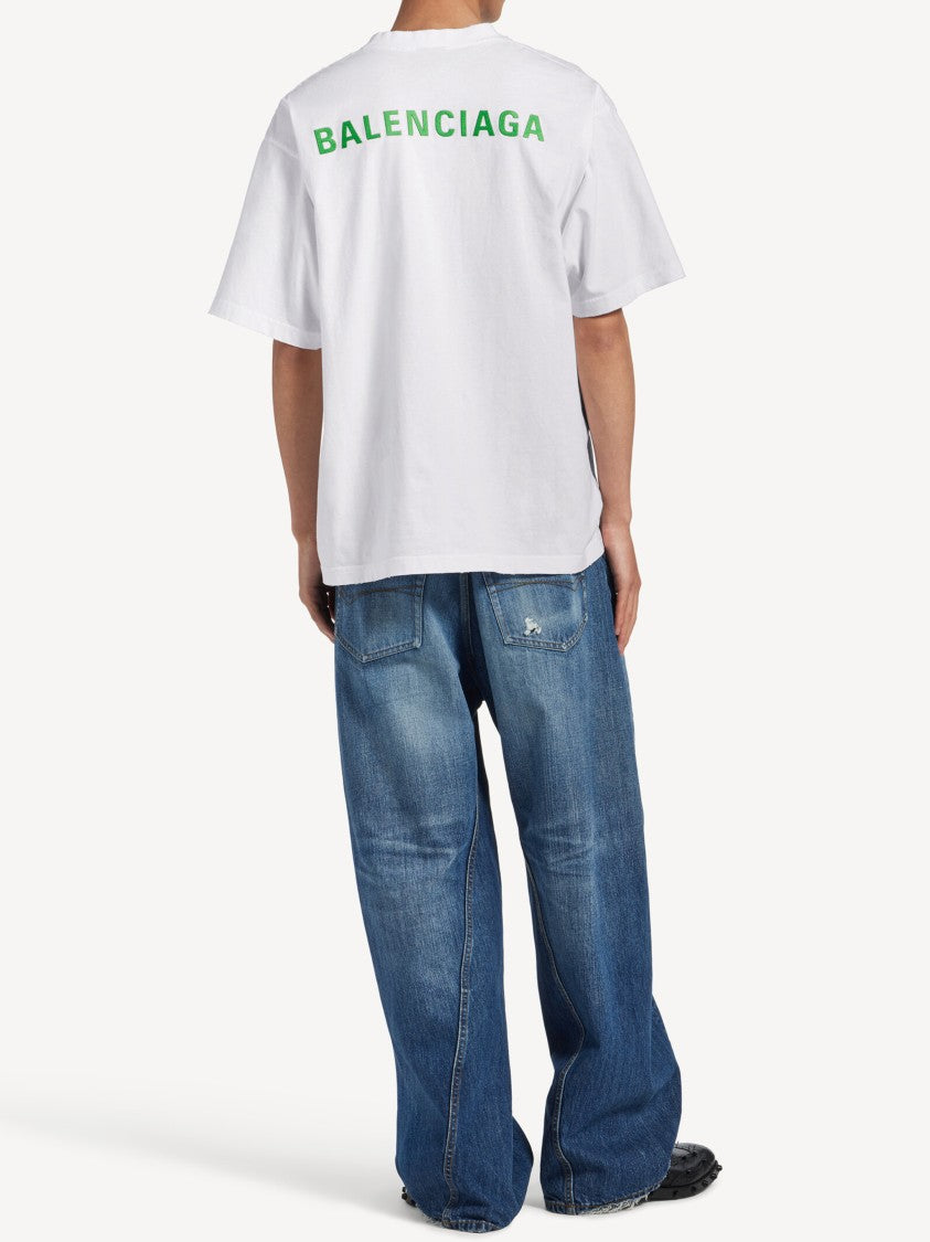 Balenciaga Medium Fit Boxy Logo T-Shirt
