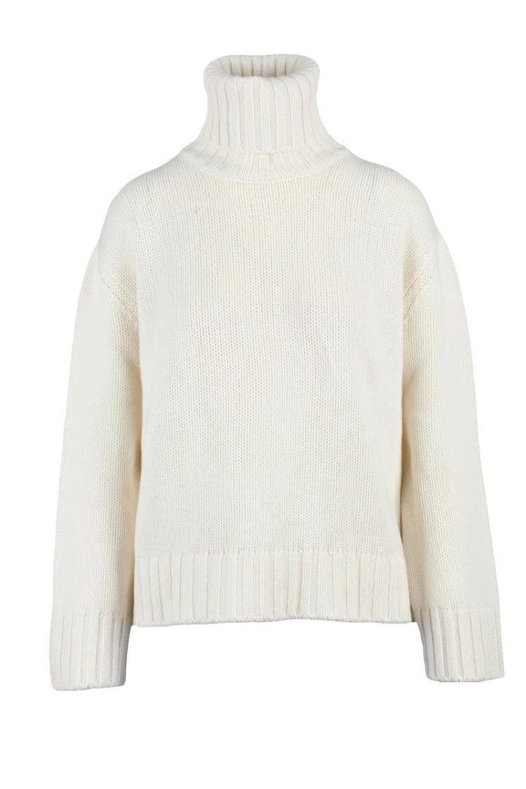 Fabiana Filippi High Neck Sweater - White