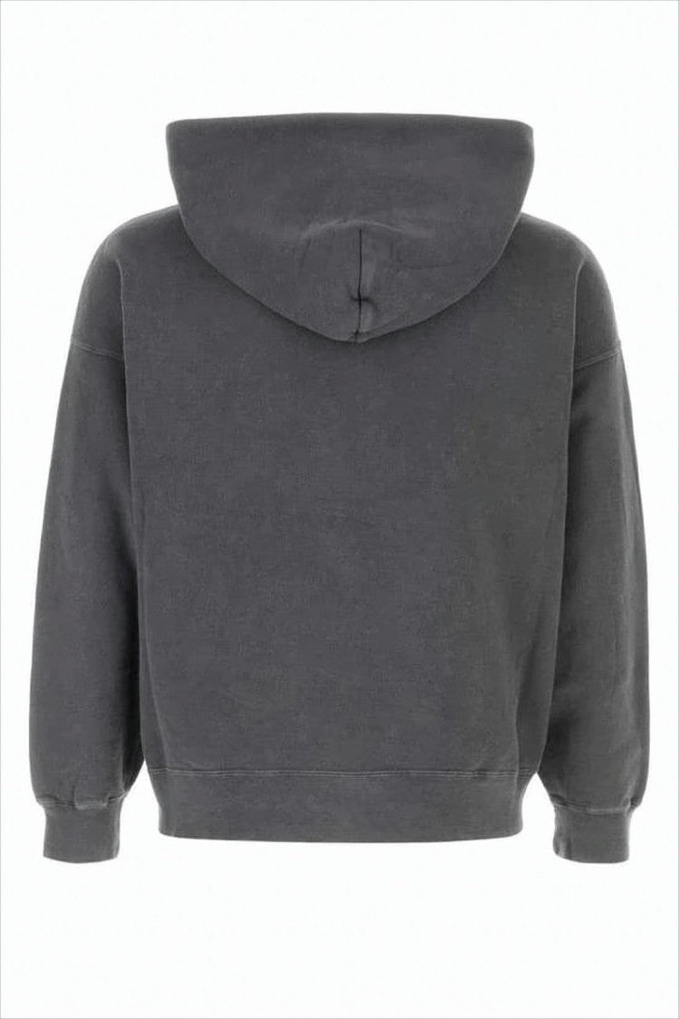 Visvim Boxy Cropped Hoodie With Kangaroo Pocket And Ribbed Details