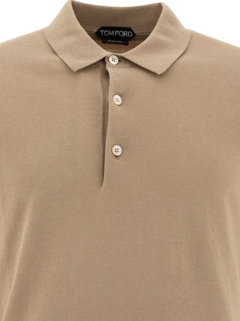 Tom Ford Beige Polo Shirt