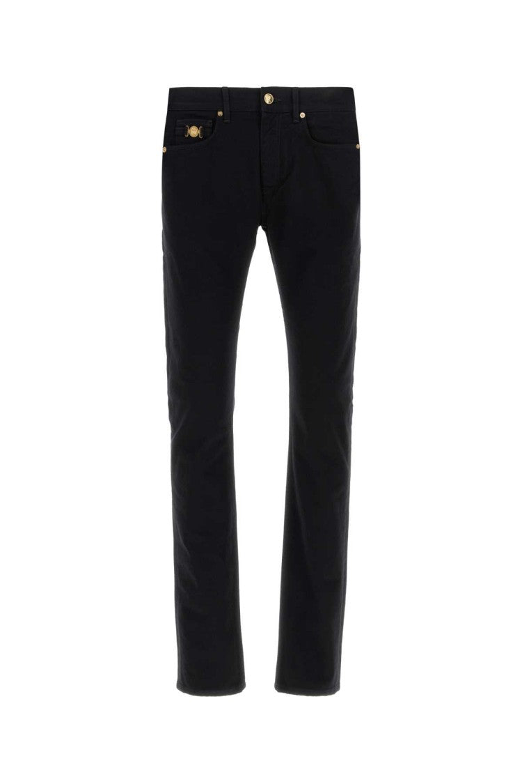 Versace Black Stretch Denim Jeans