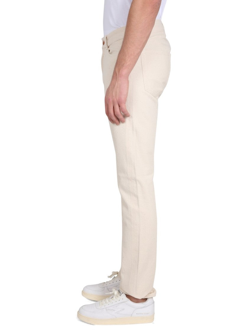 Aspesi Straight-Leg Denim Jeans With Button