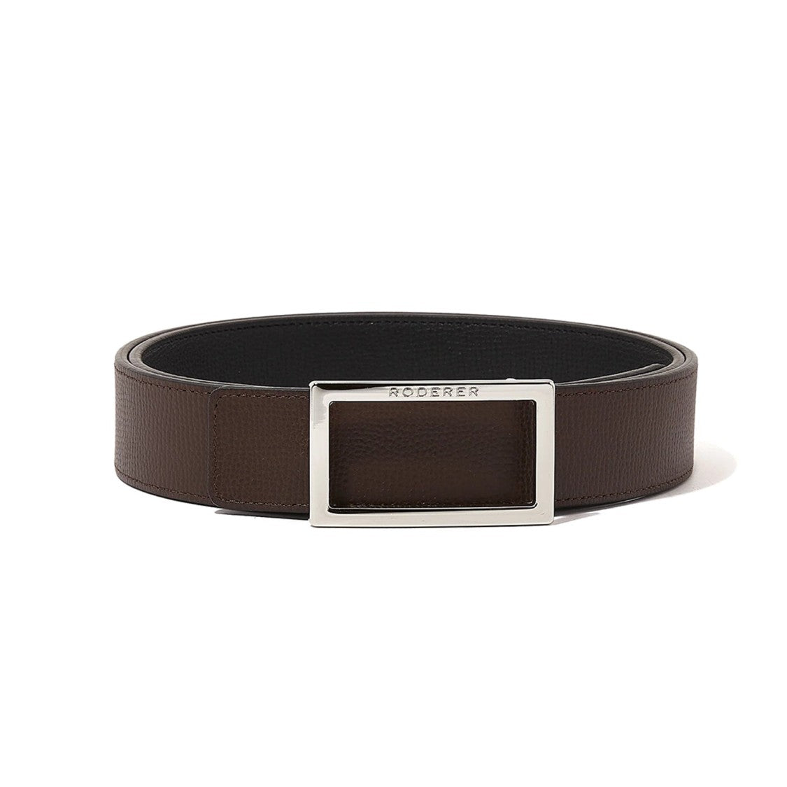 Roderer Ace Reversible Belt - Italian Leather Black