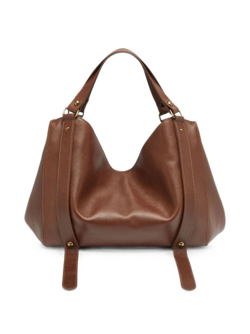 Diesel Brown Soft Slouchy Adjustable-Strap Shoulder Bag