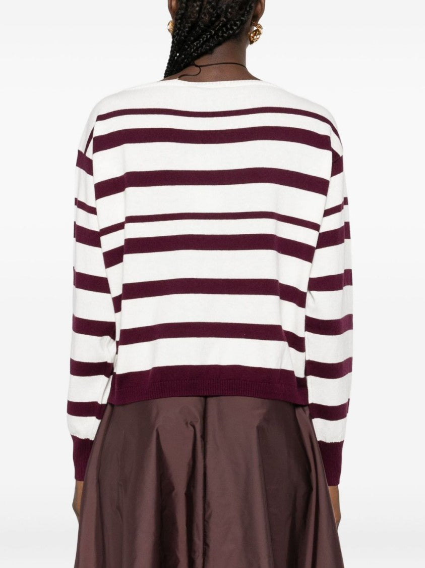Twin-Set Relaxed Fit Striped Knit Sweater