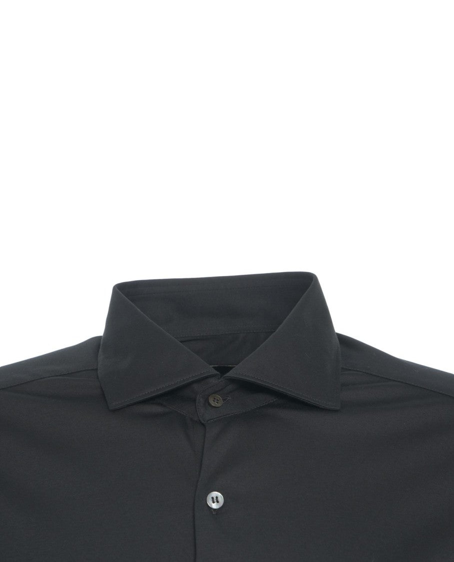 Guglieminotti Timeless Cotton Shirt With Kent Collar And Buttoned Cuffs