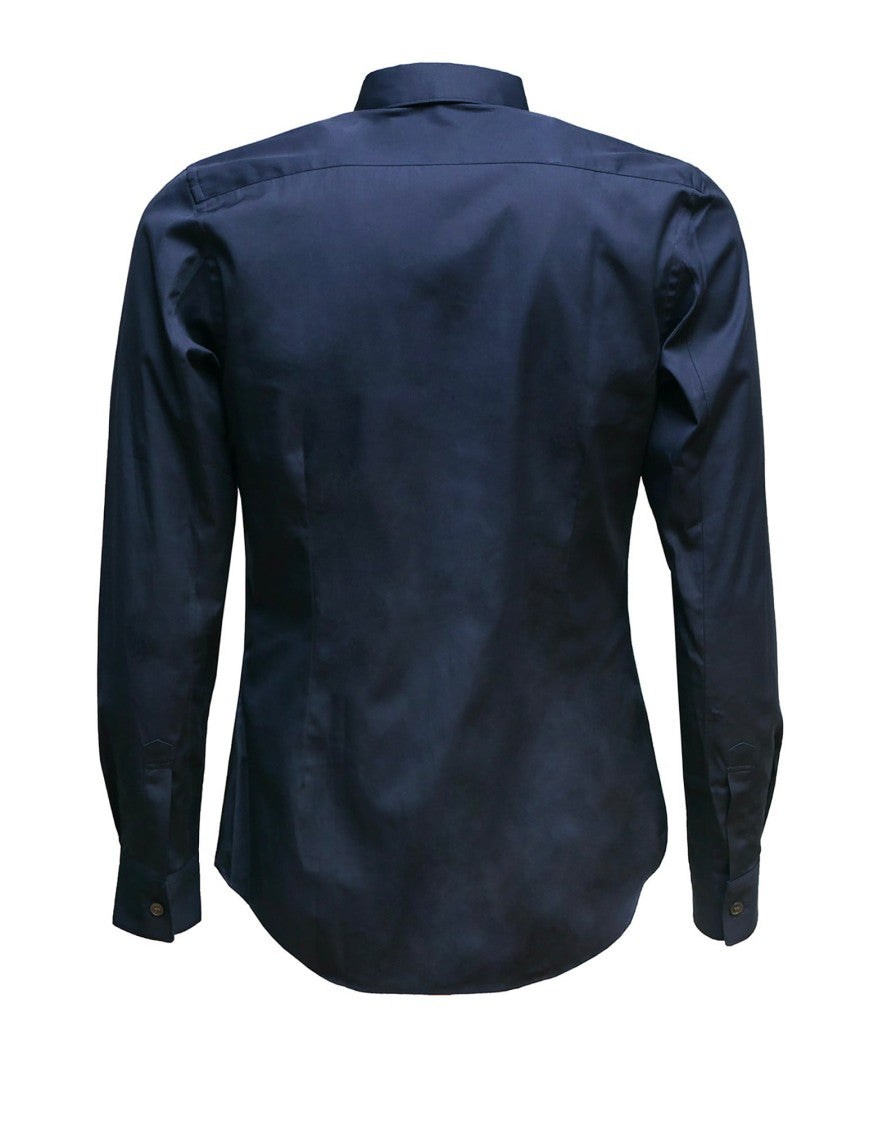 Comme Des Garçons Long Sleeve Poplin Shirt With Tailored Fit