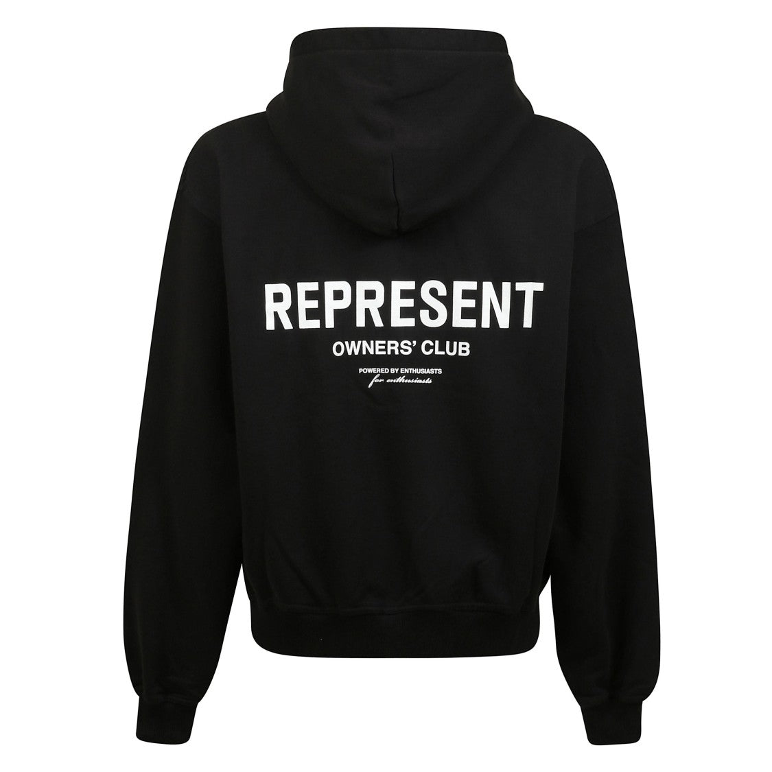 Represent Black Zip-Up Hoodie