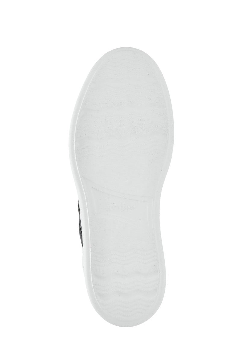 Hogan White H580 Leather Sneakers