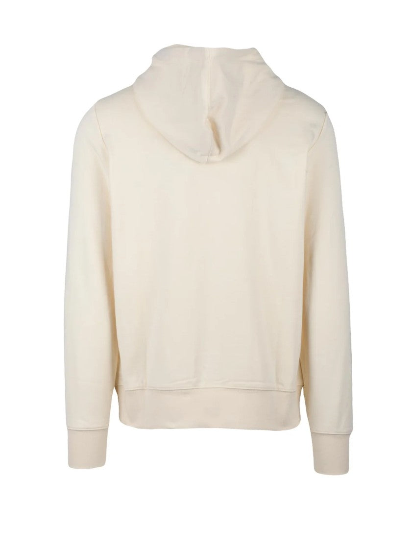 Tommy Hilfiger Cream Adjustable Cotton Hoodie