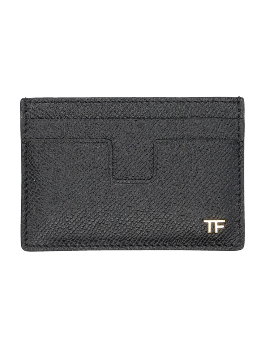 Tom Ford Textured Black Leather Card Holder