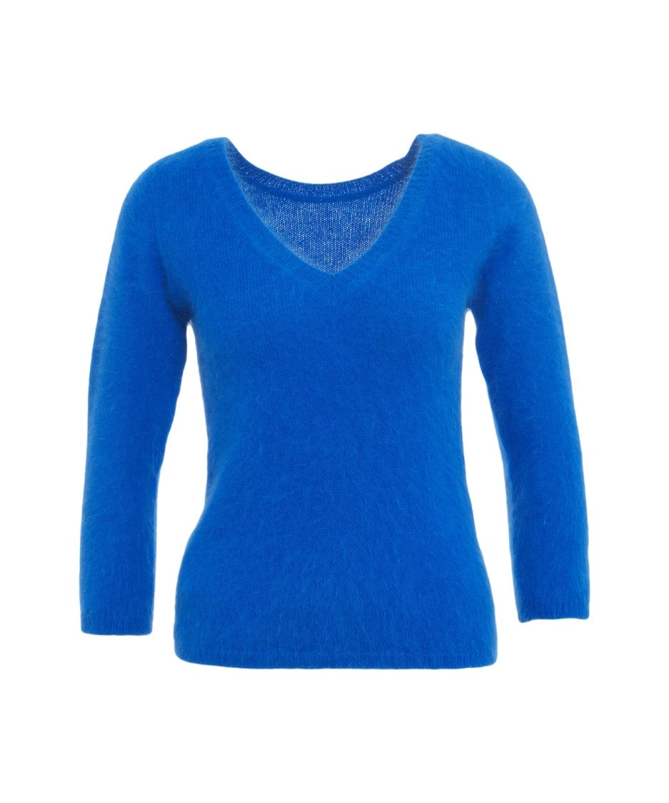 Roberto Collina Knit Sweater With V-Neckline And Luxurious Soft Texture