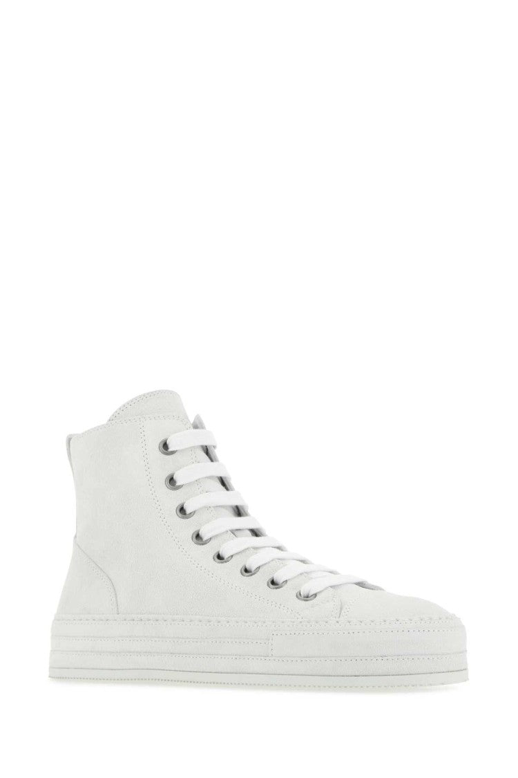 Ann Demeulemeester Chalk Suede Sneakers