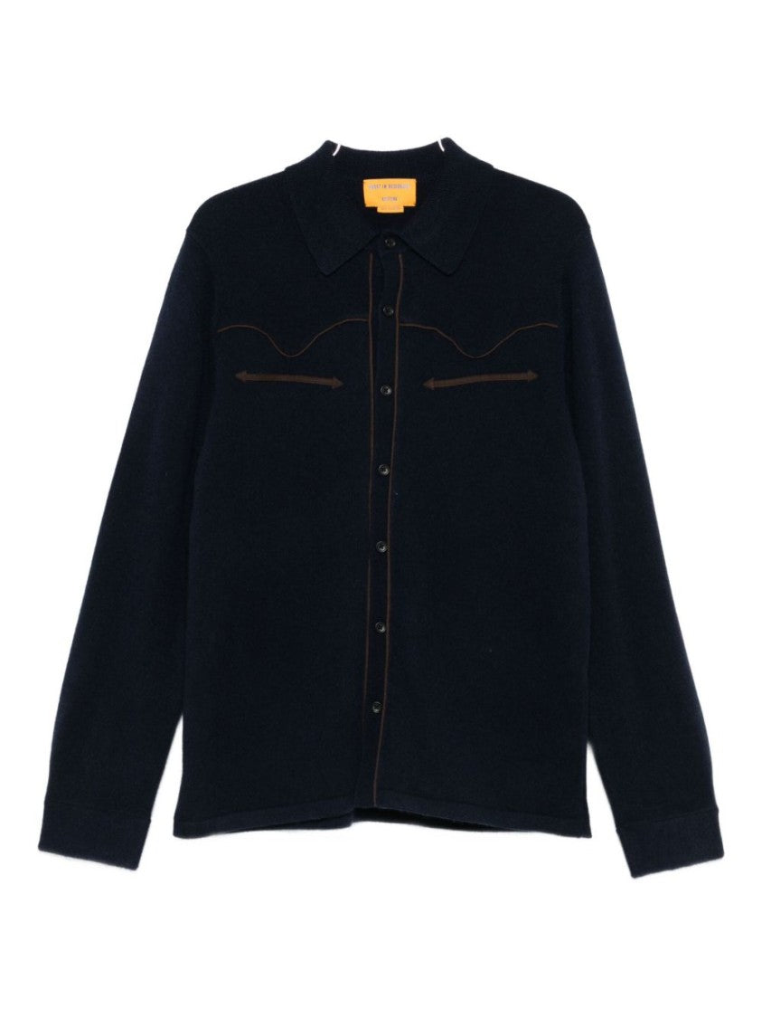 Guest In Residence Relaxed-Fit Long-Sleeve Cashmere Shirt With Subtle Piping