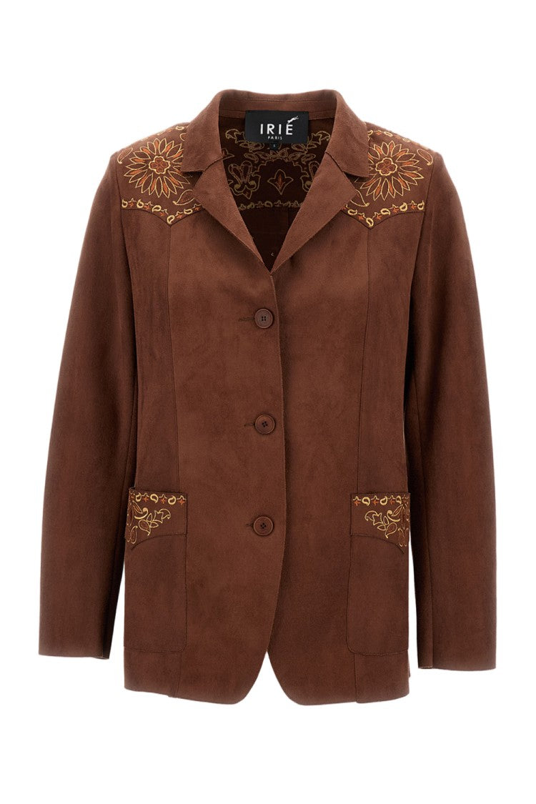 Irie' Structured Brown Jacket With Timeless Design
