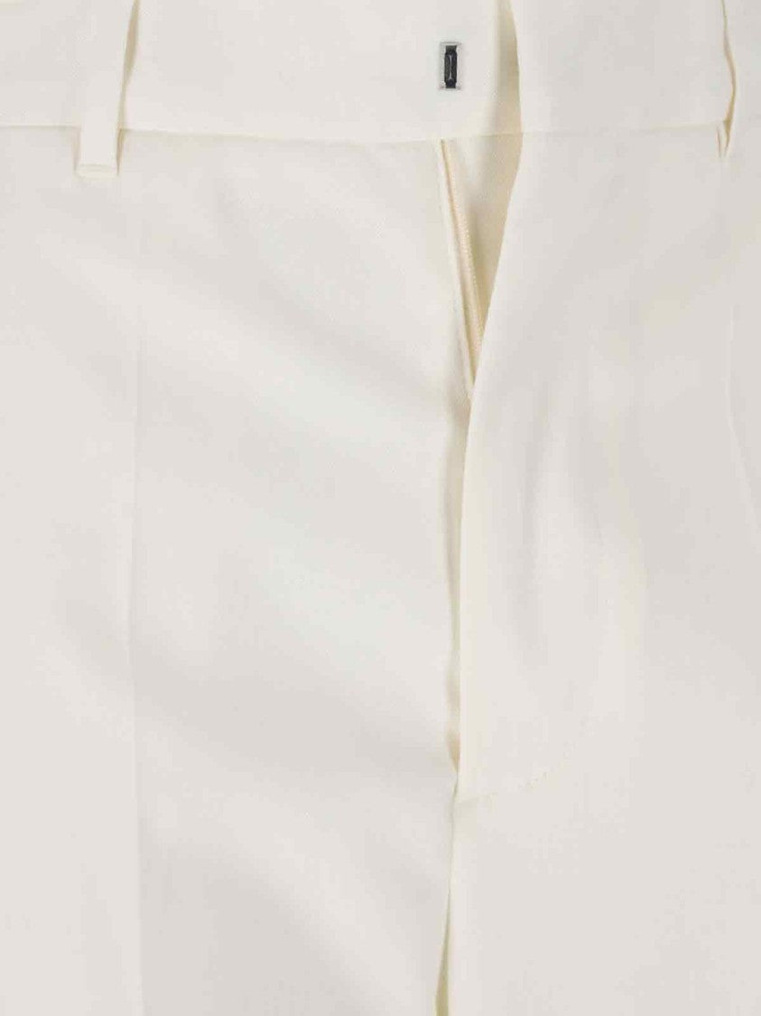 Mm6 By Maison Margiela Straight Trousers – White