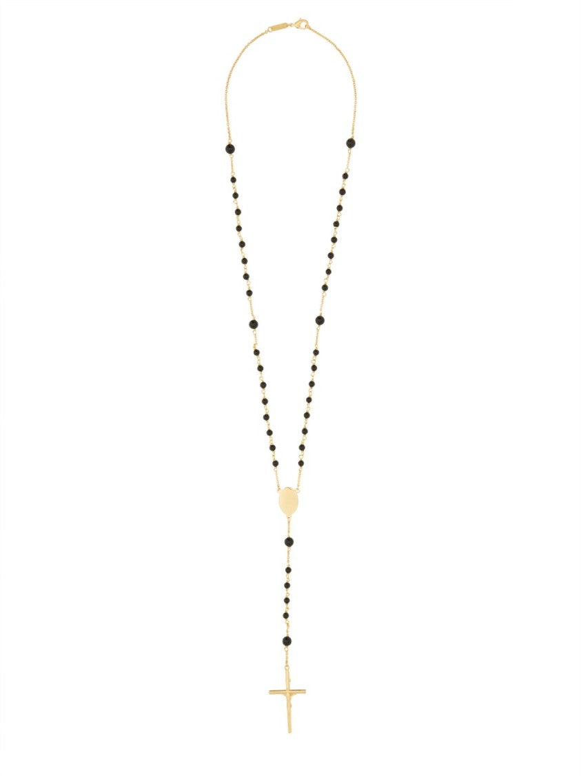 Dolce & Gabbana Gold-Tone Natural Stone Necklace