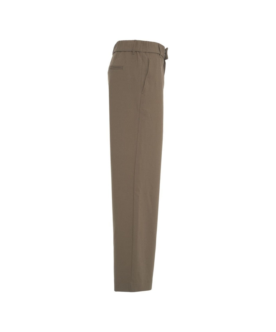 Staud Straight Leg Trousers With Discreet Waistband