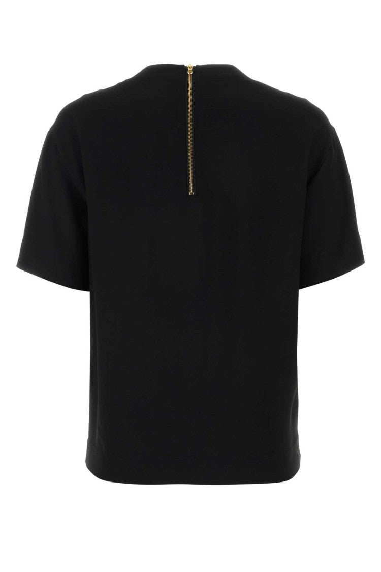 Moschino Black Crepe T-Shirt