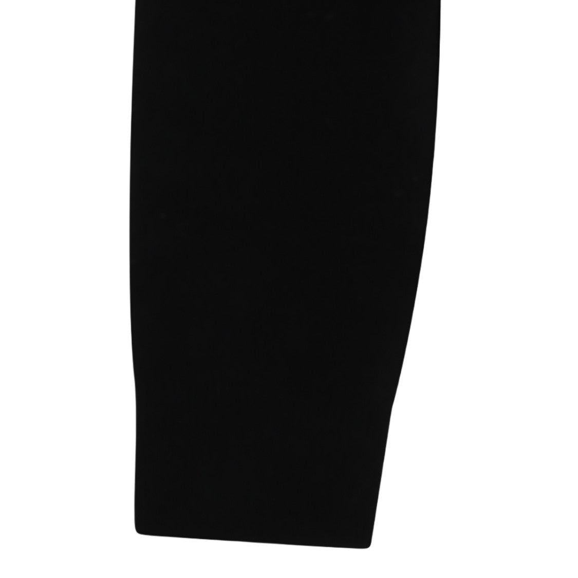 Blumarine Cropped Black Sweater With Rhinestone Embellishment