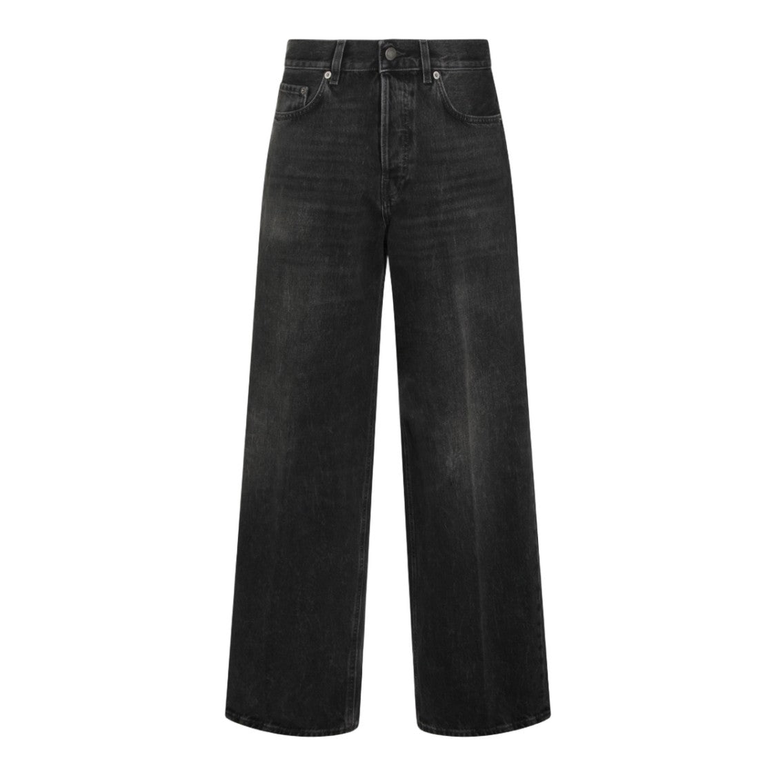 Haikure High-Waisted Wide-Leg Jeans With Vintage Wash