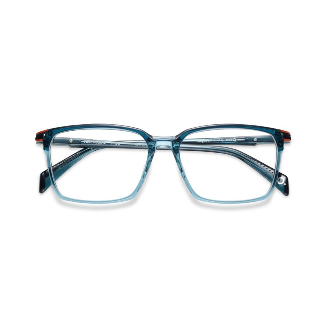 Etnia Barcelona Paul Ricard Rectangular Frame Eyeglasses With Translucent Blue
