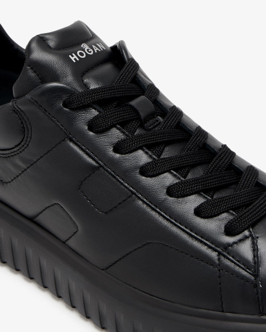 Hogan H-Stripes Black Sneakers