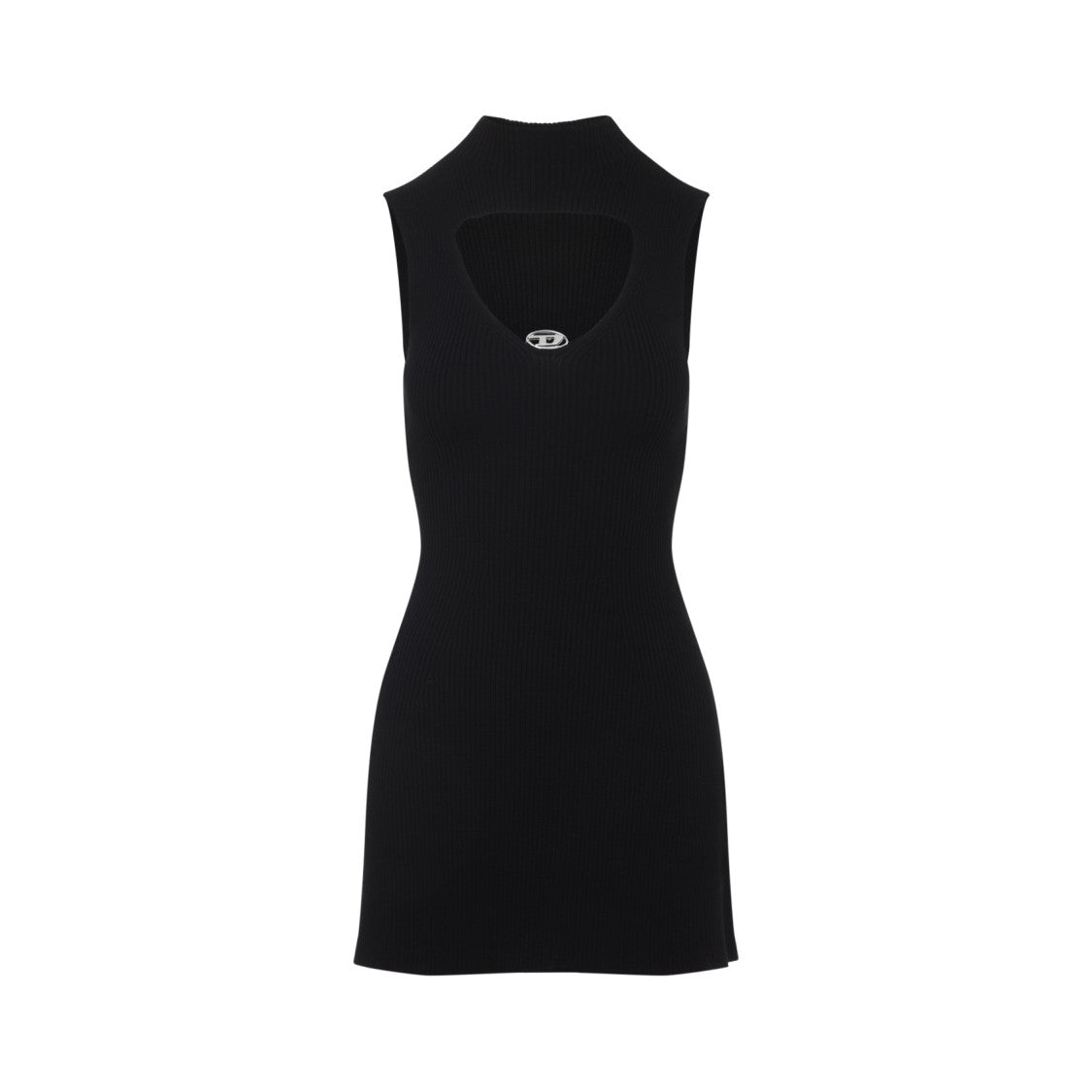 Diesel Fitted Sleeveless Dress With Ribbed Texture