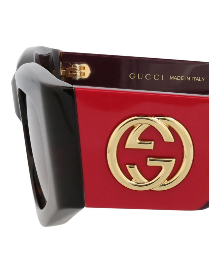 Gucci Square-Frame Recycled Acetate Sunglasses