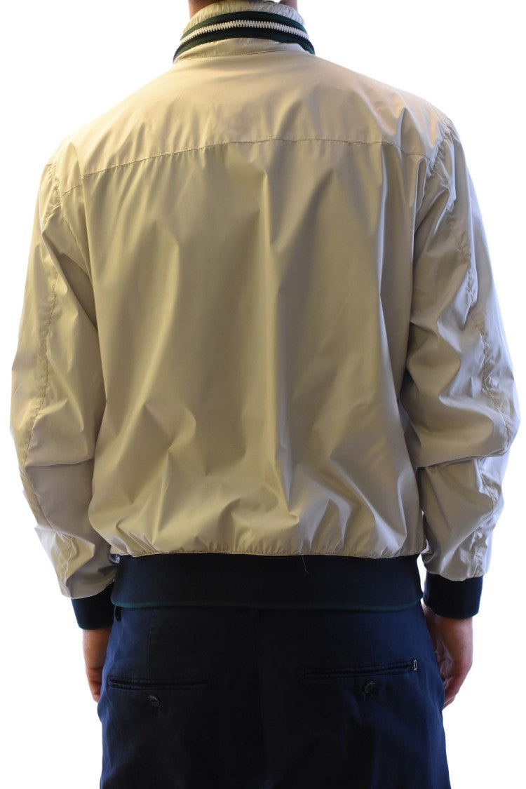 Fay Multicolor Nylon Zip-Up Bomber Jacket