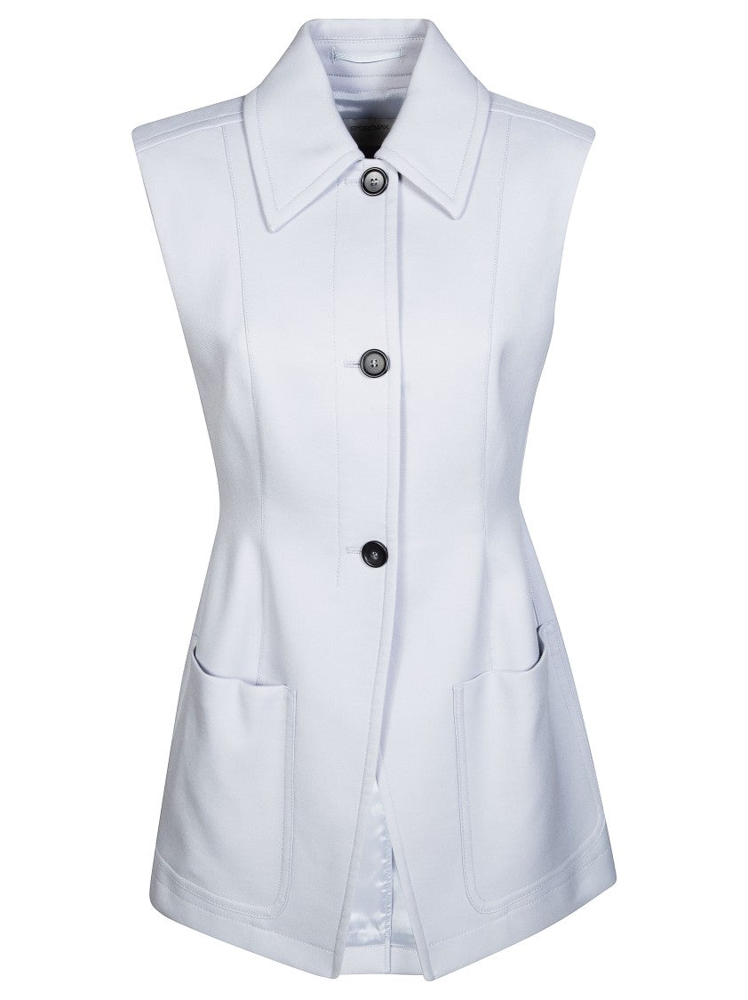 Sportmax White Gabarra Tunic Sleeveless Vest