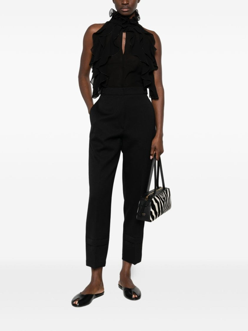 Lanvin Black Straight Leg Regular Fit Trousers