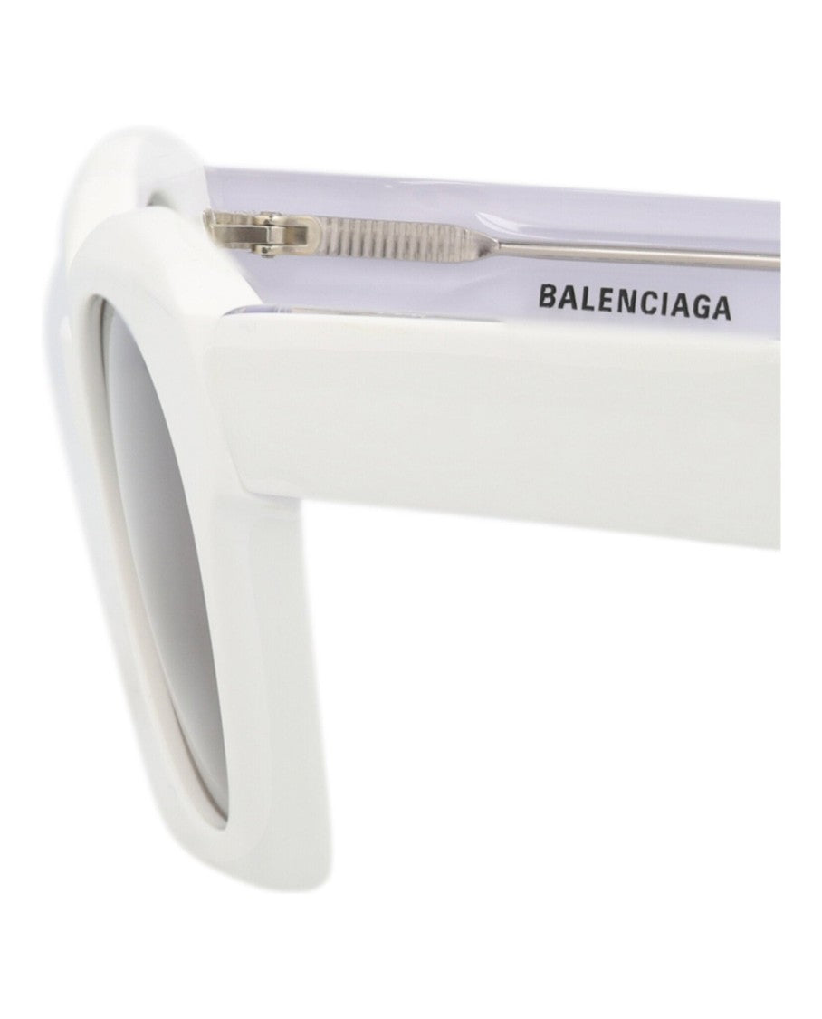 Balenciaga Cat Eye Acetate Sunglasses With Glossy Finish