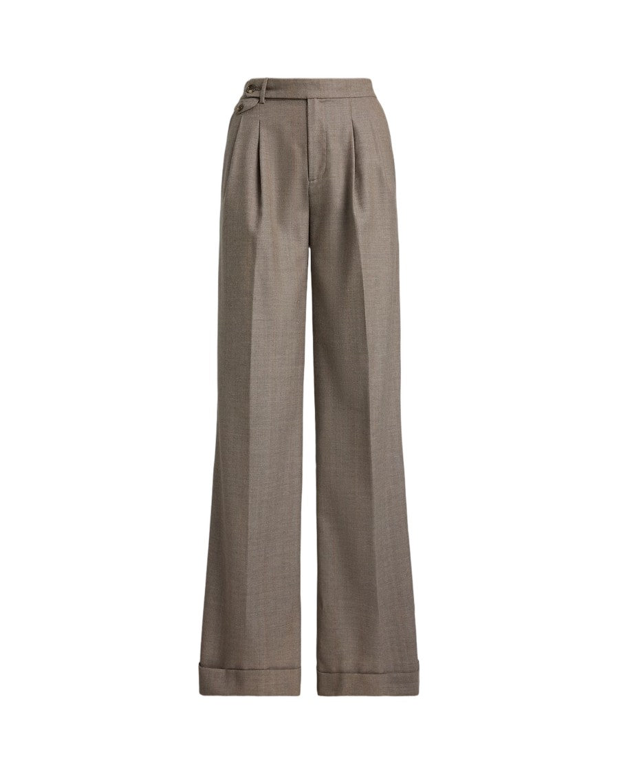 Lauren Ralph Lauren Full-Length Pleated Trousers With High Waist