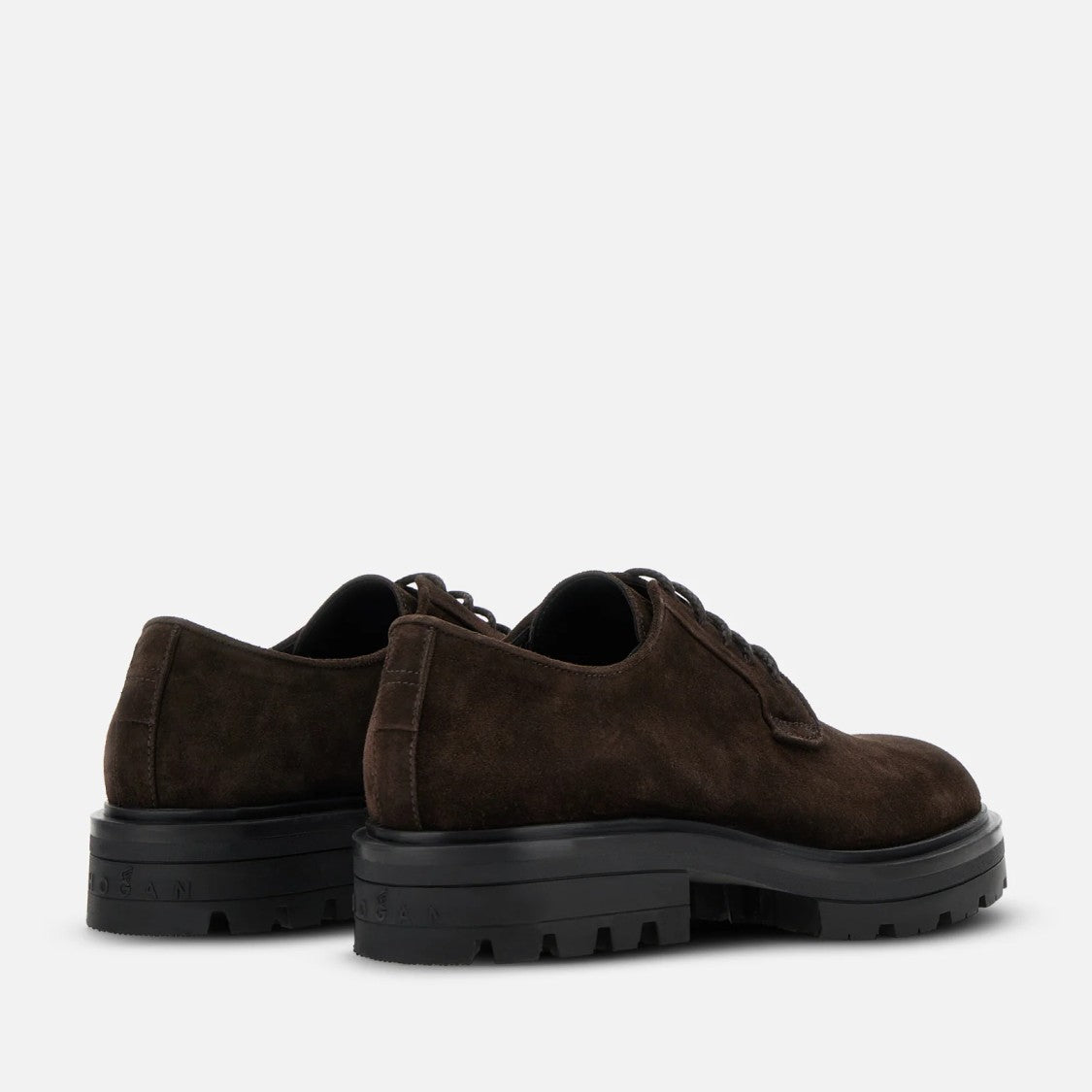 Hogan Refined Lace-Up Shoes In Distinctive Palissandro Tone