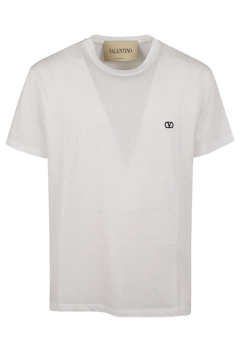Valentino Garavani White Vlogo Signature Cotton T-Shirt