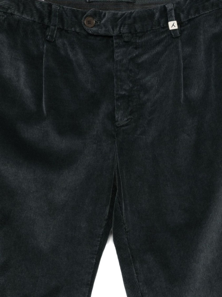 Myths Soft-Corduroy Trousers With Subtle Ribbed Texture