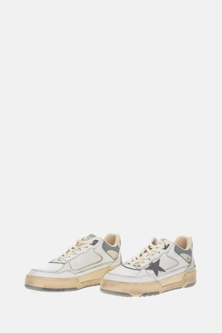 Golden Goose Vintage Leather Sneakers With Iconic Side Star Detail