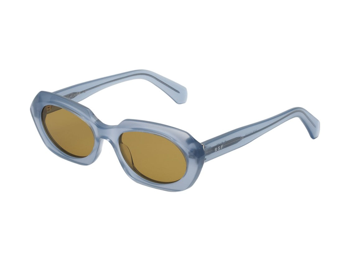 Retrosuperfuture Blue Epoca Bella Translucent Acetate Oversized Square Sunglasses
