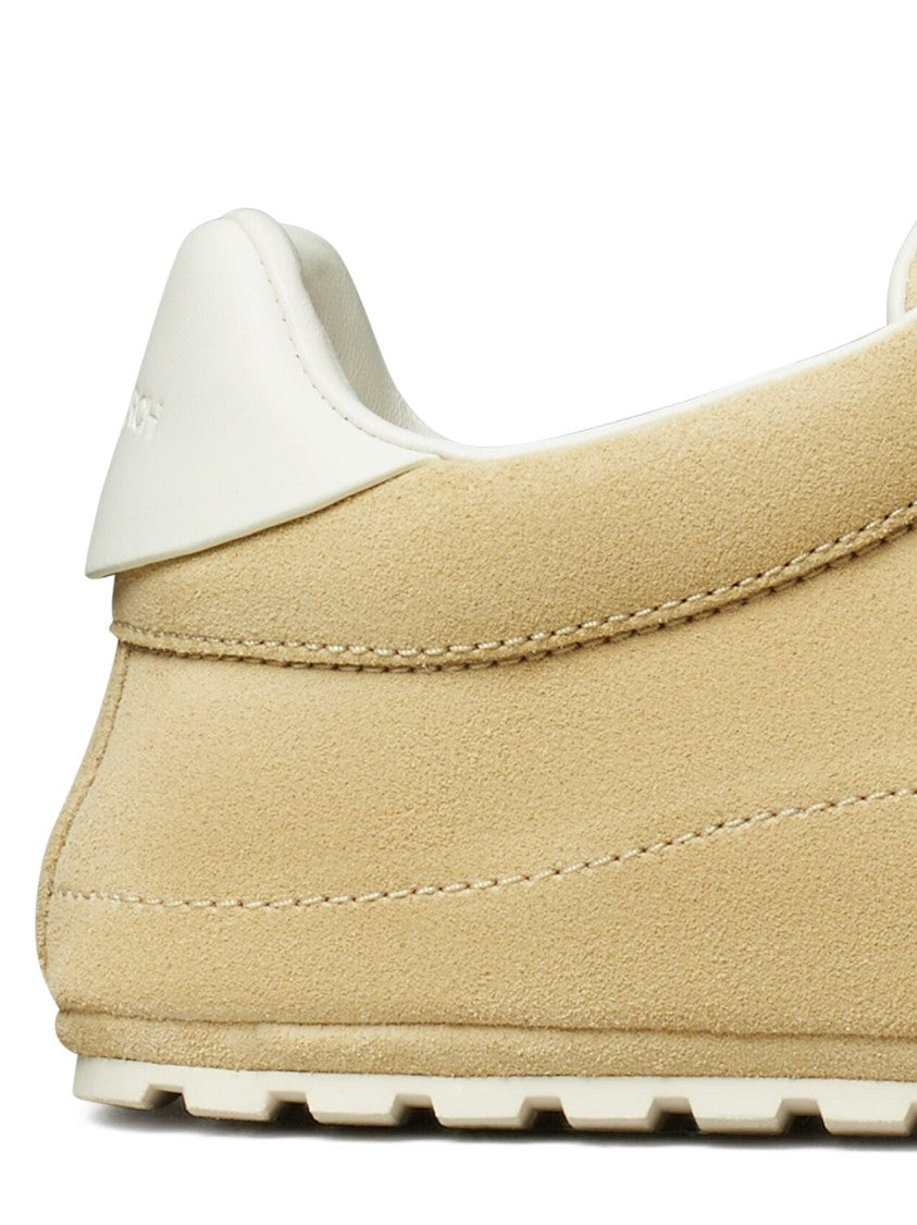 Tory Burch Bovine Suede And Leather Travel Sneakers