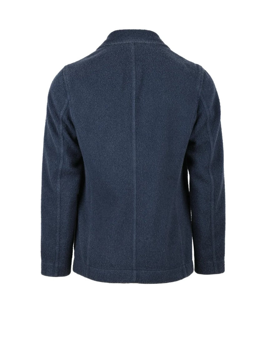 Circolo 1901 Textured Double-Breasted Blazer With Notch Lapel And Four-Button Closure