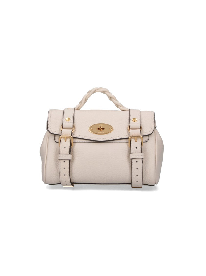 Mulberry “Alexa” Mini Top-Handle Bag – Cream