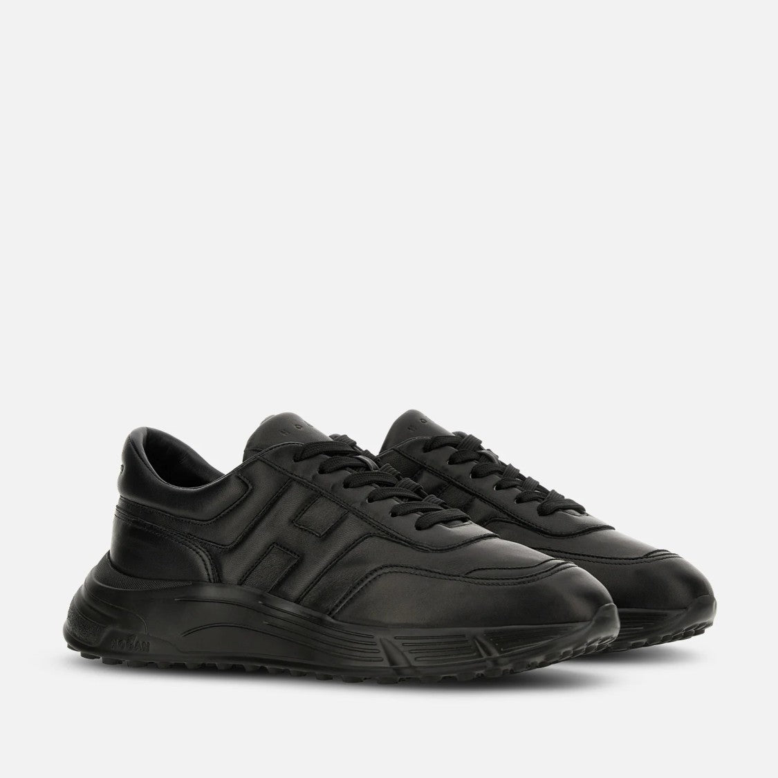 Hogan Hyperlight Allacciato H Sneakers In Black